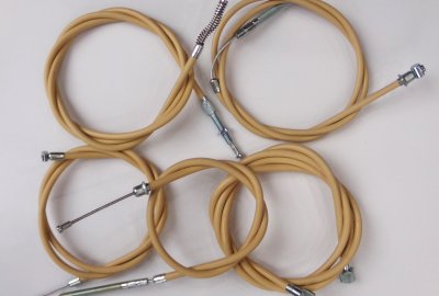 Komplet 5 linek, kremowe, Jawa 50 typ 20