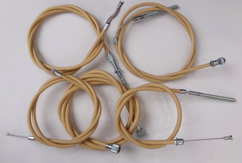 Komplet 5 linek, kremowe, Jawa 50 typ 21-23-photo1