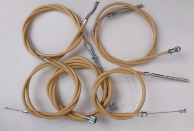 Komplet 5 linek, kremowe, Jawa 50 typ 21-23