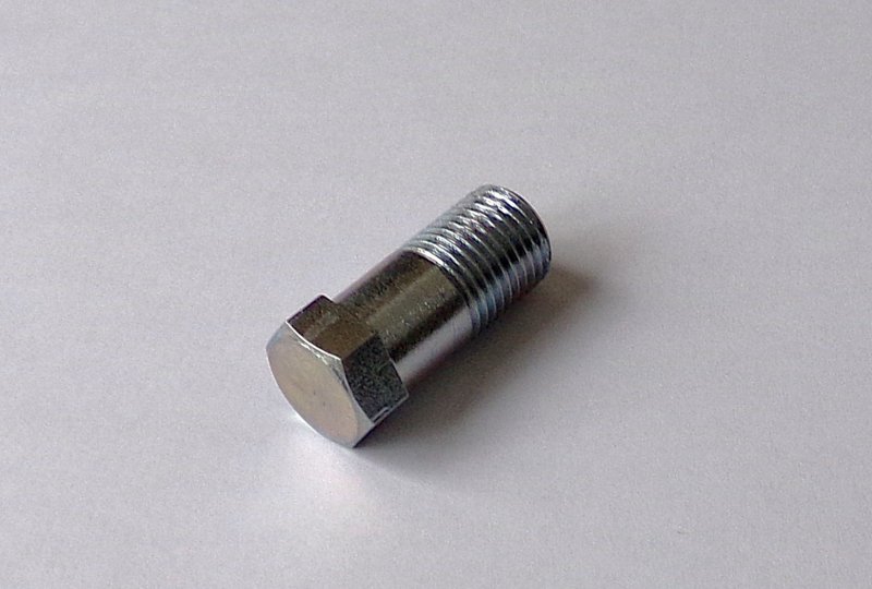 Śrubka przedniego zawieszenia, dolna, M10/1x20mm, klucz 11mm, ocynk, Jawa, CZ-photo1