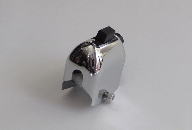 Przełącznik świateł z otworem na kabel, chrom, DUELLS, Jawa, CZ-photo2