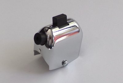 Przełącznik świateł z otworem na kabel, chrom, DUELLS, Jawa, CZ