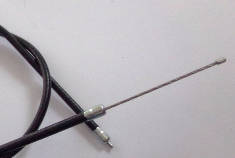 Komplet 4 linek, pancerz w oplocie bawełnianym, czarny, Jawa 250 Perak-photo4