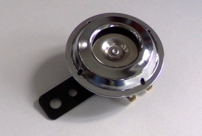 Klakson 6V, 70 mm, chrom, Jawa, CZ