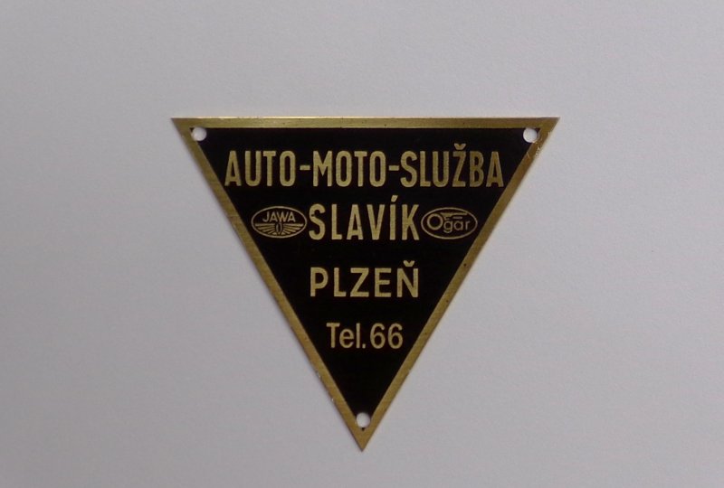 Tabliczka znamionowa, SLAVIK, 67 x 67 x 67 mm, mosiądz-photo1