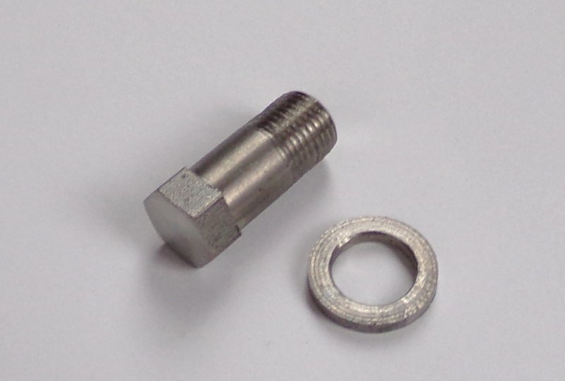 Śrubka przedniego zawieszenia, dolna, M10/1, klucz 11mm, nierdzewna, z podkładką, Jawa, CZ-photo1