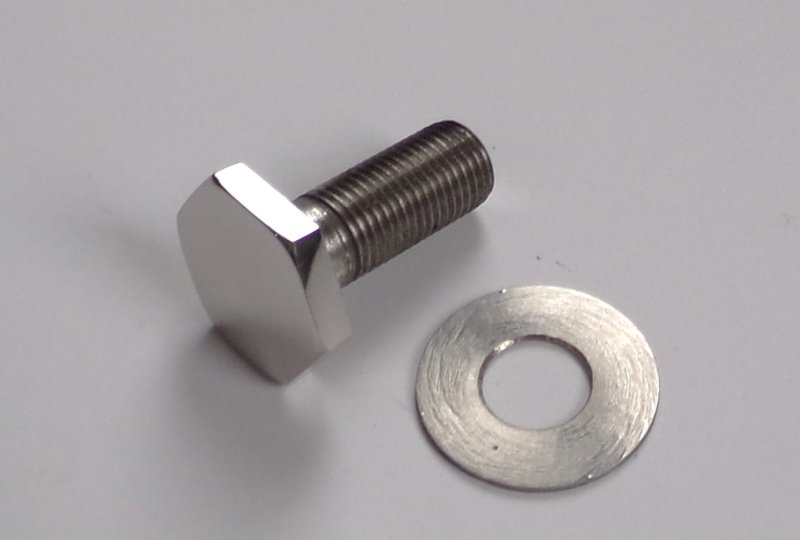 Śruba przedniego zawieszenia, górna, M12/1,25, klucz 24 mm, nierdzewna/polerowana, z podkładką, CZ 476-487-photo1