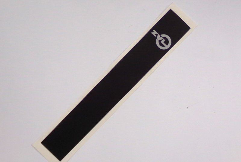 Naklejka na zbiornik, czarno-srebrna, 255 x 38 mm, Jawa Babetta 210, 225-photo1