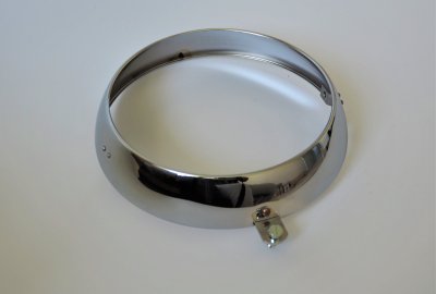 Ramka przedniej lampy, chrom, Jawa Perak, Kyvacka, OHC