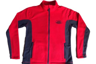 Bluza polarowa damska czerwona z logo JAWA, rozmiar M