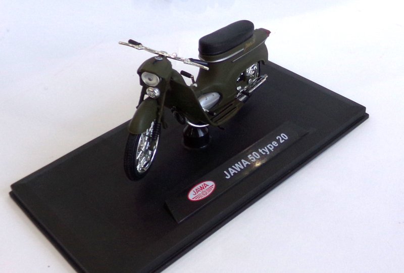 Model motocykla Jawa 50 typ 20 ( kolor zielony wojskowy)-photo2