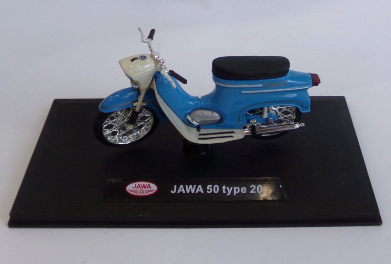 Model motocykla Jawa 50 typ 20 (kolor niebieski)-photo1