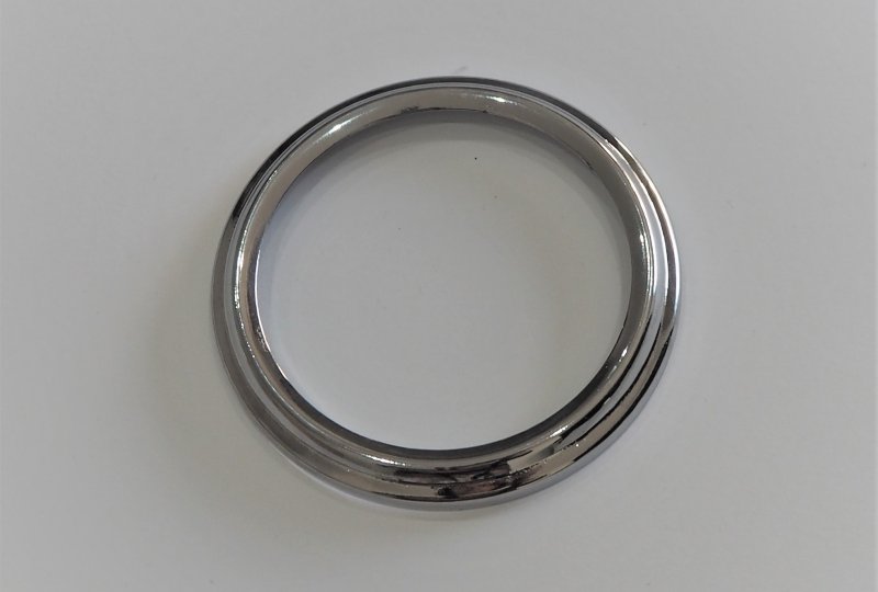 Ramka licznika, 80 mm, chromowana, Jawa, CZ 1954 ----photo1