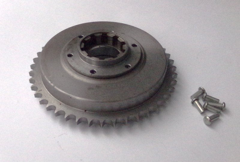 Bęben z zębatką koła 44z, bez obróbki powierzchniowej, Jawa-CZ 351/352-photo2