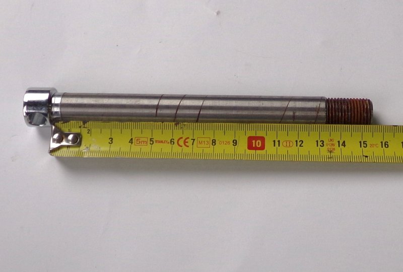 Ośka przedniego koła, chrom, Jawa, CZ 125/175-photo1