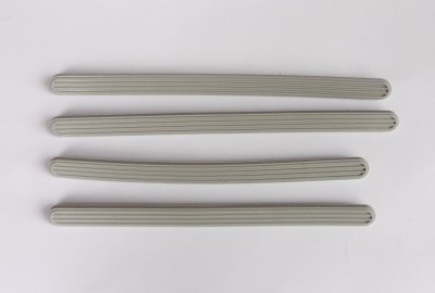 Gumy podłogi kierowcy, szare, 4 sztuki, Jawa 50 typ 20/555