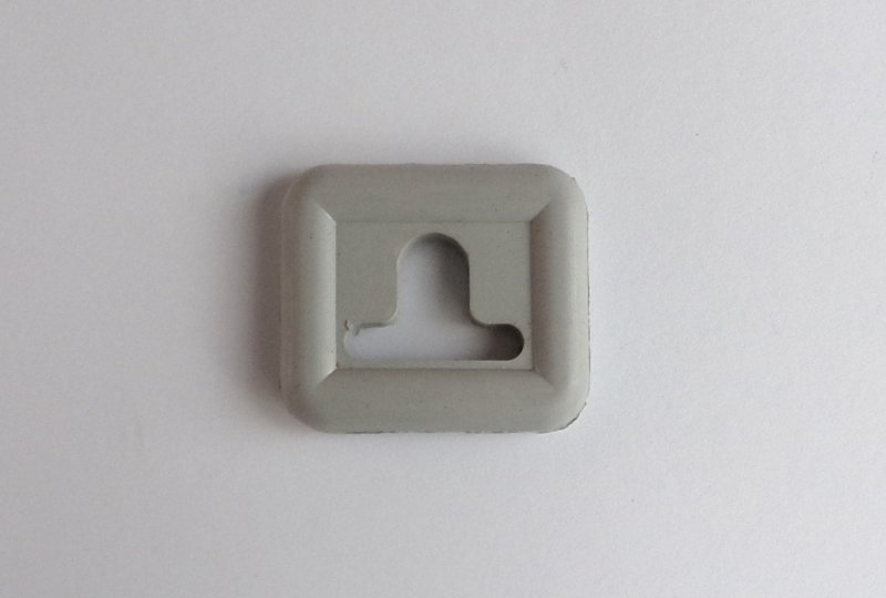 Gumowa przelotka kabli przedniego zawieszenia, szara, Jawa 550/555-photo1