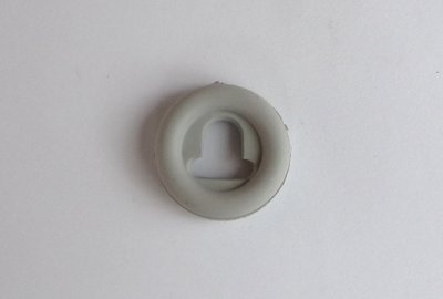 Gumowa przelotka lampy, na dwie linki, szara, Jawa 50