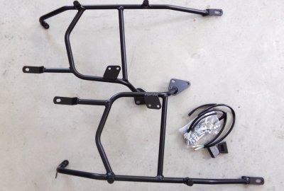 Zestaw bagażników bocznych, czarne, Jawa 350/650 OHC