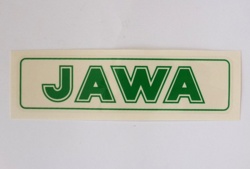 Naklejka JAWA, zielona, 140x35 mm-photo1