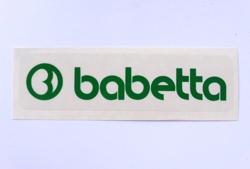 Naklejka BABETTA, 135x25mm, zielona, Jawa Babetta-photo1