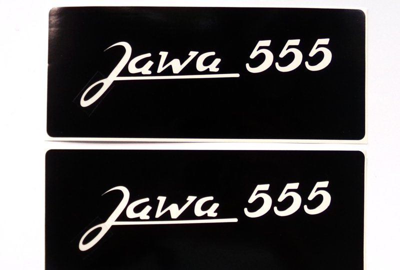 Naklejki, 2 szt, Jawa 555, szablon do malowania-photo1