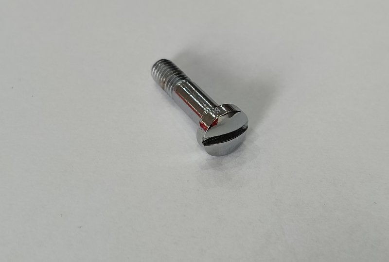 Śruba klamki kierownicy, M5, chrom, Jawa, CZ-photo1