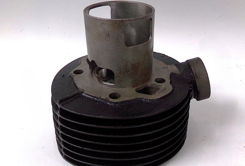 Cylinder + tłok 66,75/15, oryginał, po renowacji, Jawa 250 Perak/Kyvacka-photo6