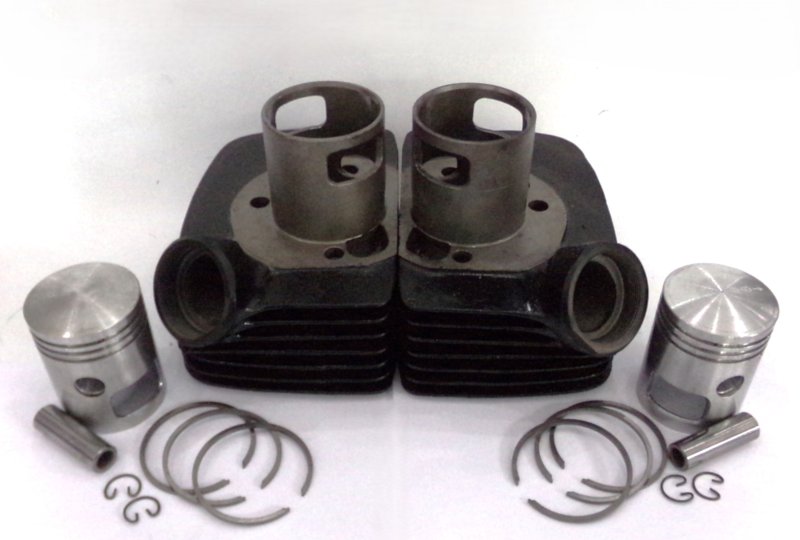 Cylindry, z zestawem tłoków 59,00 mm/16, oryginał, po renowacji, Jawa 634, CZ 472-photo1