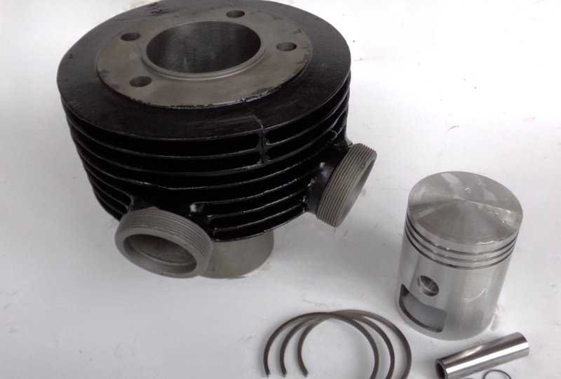 Cylinder + tłok 65,75/15, oryginał, po renowacji, Jawa 250 Kyvacka-photo1