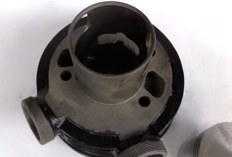 Cylinder + tłok 65,75/15, oryginał, po renowacji, Jawa 250 Kyvacka-photo3