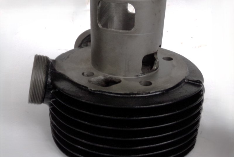 Cylinder + tłok 65,75/15, oryginał, po renowacji, Jawa 250 Kyvacka-photo5
