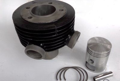 Cylinder + tłok 65,75/15, oryginał, po renowacji, Jawa 250 Kyvacka