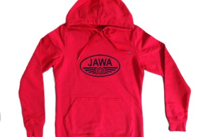 Bluza damska czerwona z logo JAWA, rozmiar L