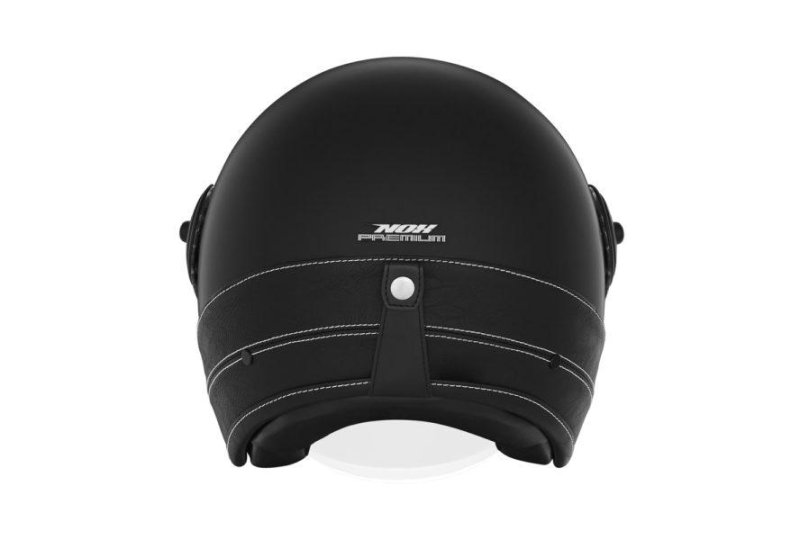 Kask NOX HERITAGE LEATHER M czarny mat-photo4