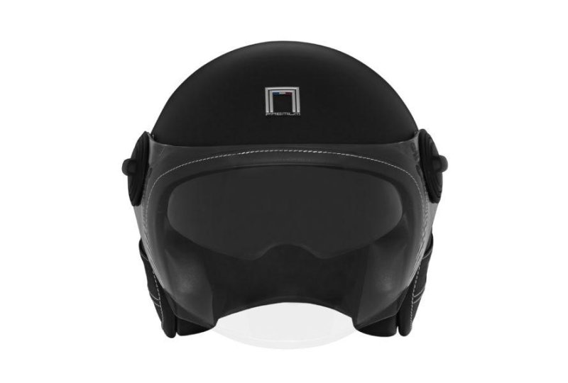 Kask NOX HERITAGE LEATHER L czarny mat-photo2