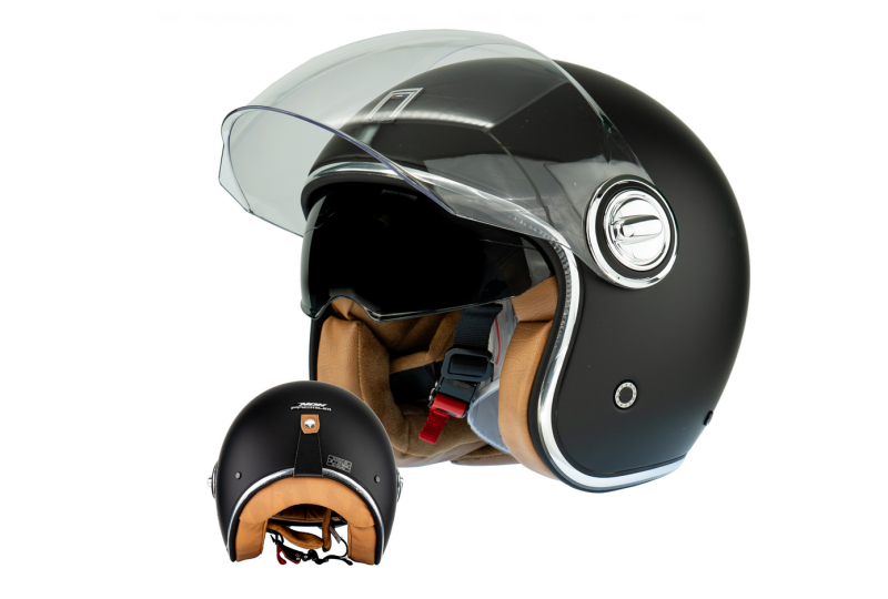 Kask NOX HERITAGE 2XL czarny mat-photo3