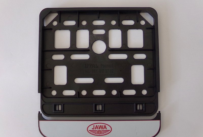 Ramka-motorower pod tablicę rejestracyjną, z nadrukiem logo JAWA-photo1