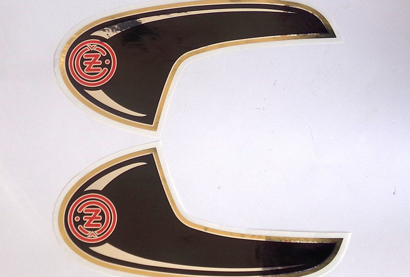 Naklejka z logo CZ na zbiornik, 2 szt, CZ 476/477-photo1
