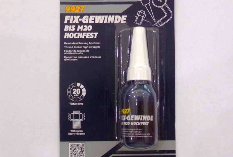 Klej do gwintów, czerwony, mocny, 10 ml-photo1