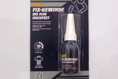 Klej do gwintów, czerwony, mocny, 10 ml