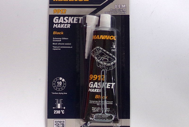 Uszczelniacz silikonowy, kolor czarny, 85 g-photo1