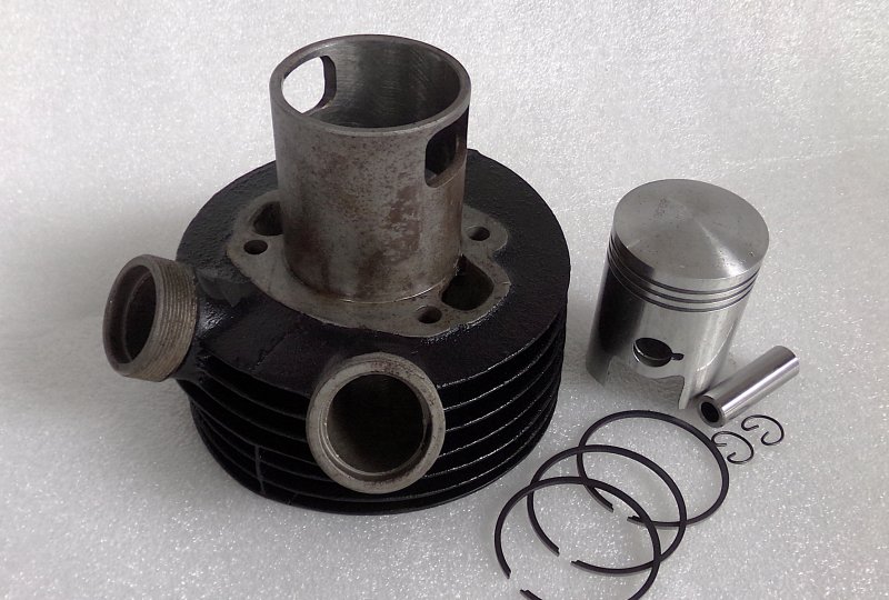 Cylinder + tłok 60,00/16, oryginał, po renowacji, Jawa 175/356-photo1