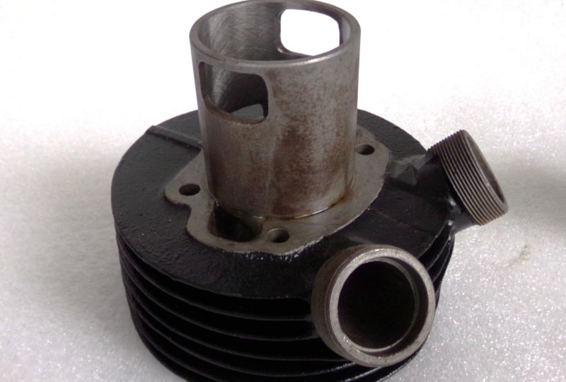 Cylinder + tłok 60,00/16, oryginał, po renowacji, Jawa 175/356-photo6