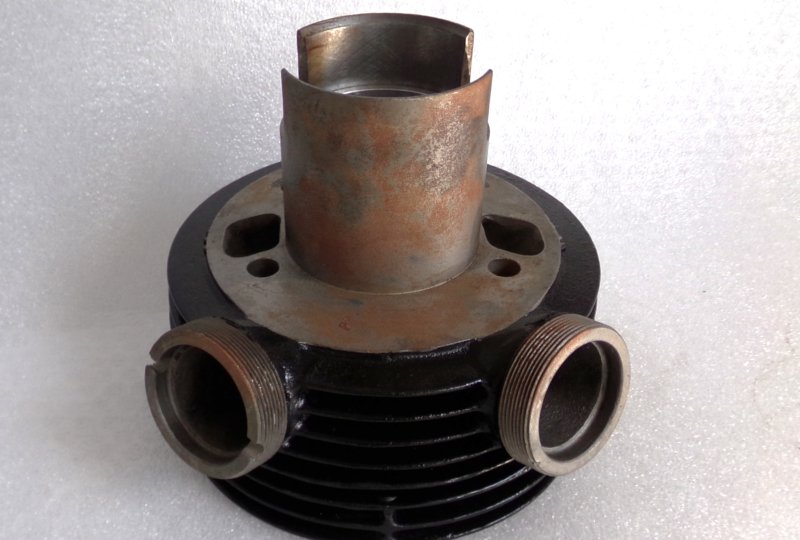 Cylinder + tłok 66,00/15, oryginał, po renowacji, Jawa 250 Kyvacka-photo3