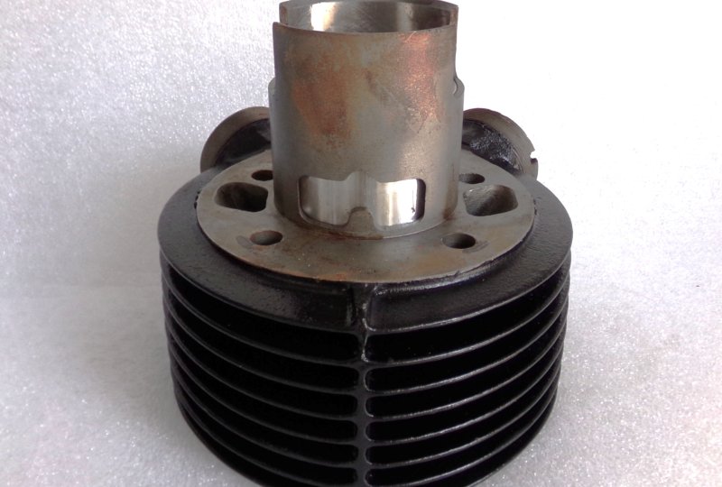 Cylinder + tłok 66,00/15, oryginał, po renowacji, Jawa 250 Kyvacka-photo5