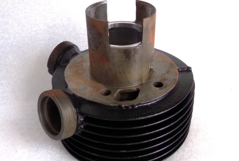 Cylinder + tłok 66,00/15, oryginał, po renowacji, Jawa 250 Kyvacka-photo4