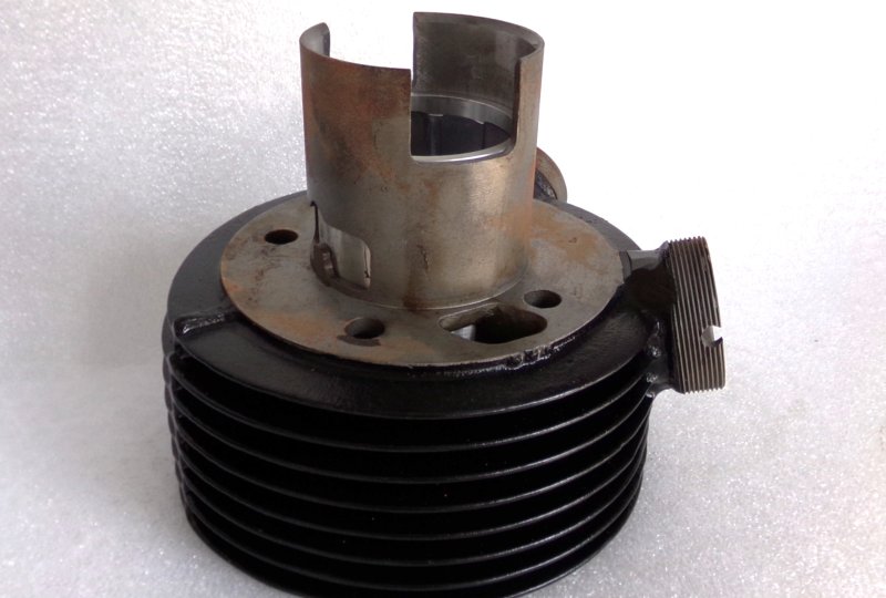 Cylinder + tłok 66,00/15, oryginał, po renowacji, Jawa 250 Kyvacka-photo6