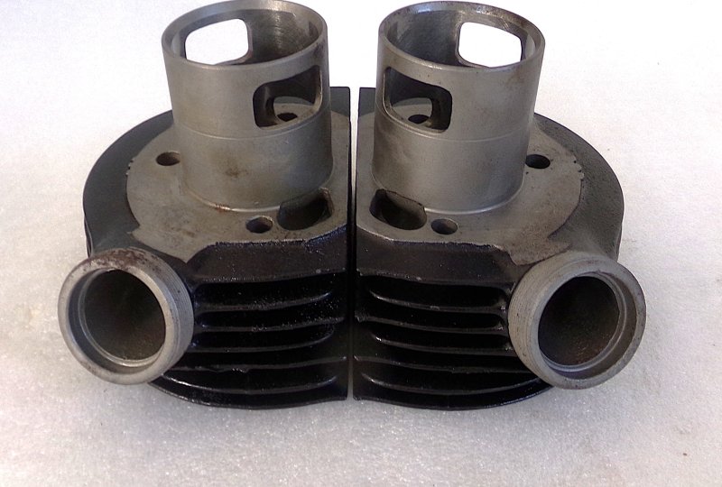 Cylindry, z zestawem tłoków 58,50 mm/16, oryginał, po renowacji, Jawa 350 Kyvacka, Panelka (2)-photo4
