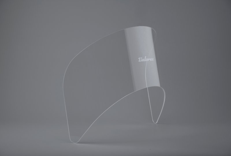 Szyba przednia PLEXI, niższa, 22 cm, z logo Velorex, VELOREX 560, 561-photo2
